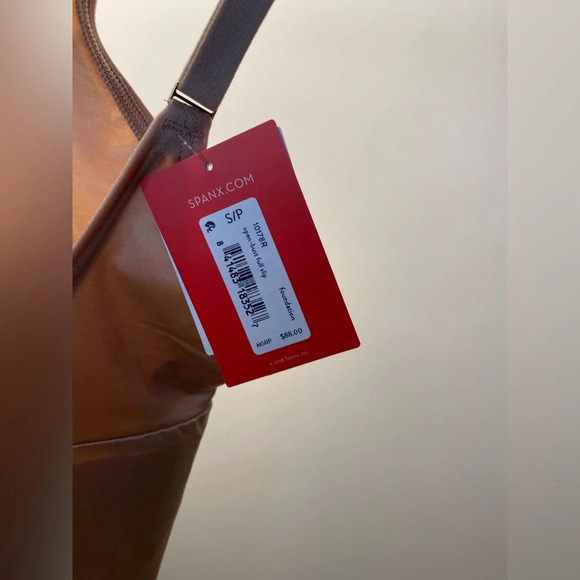 NWT SPANX||Shapewear Sculpting, Open Bust Full Slip Pink/Tan S - Picture 5 of 6